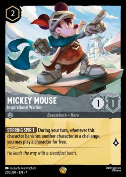 Mickey Mouse - Inspirational Warrior