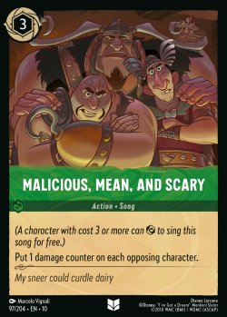 Malicious, Mean, and Scary